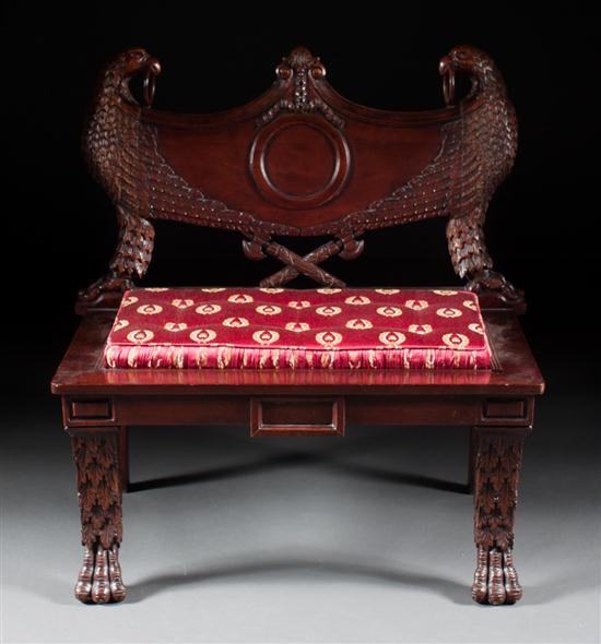 Classical style carved mahogany