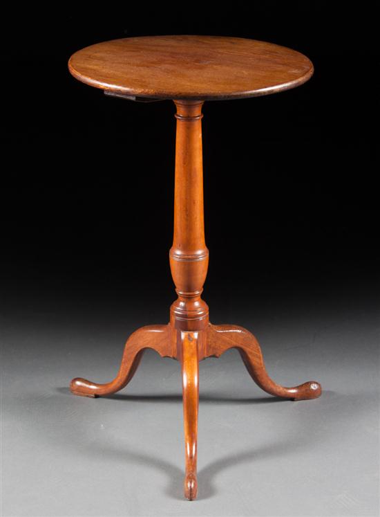 Federal walnut candlestand probably 13ac06