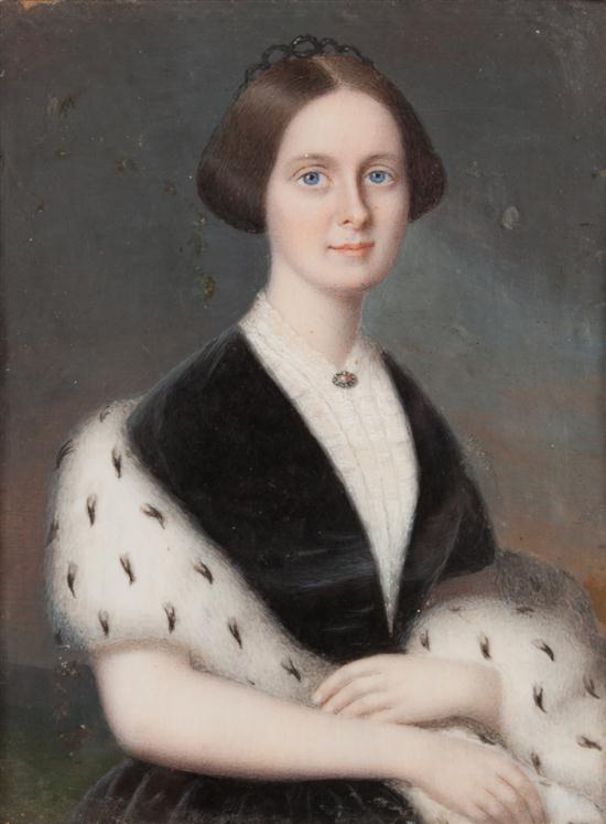 American School 19th century Portrait 13ac3a