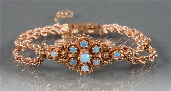 National 14k yellow gold and opal 13acfd