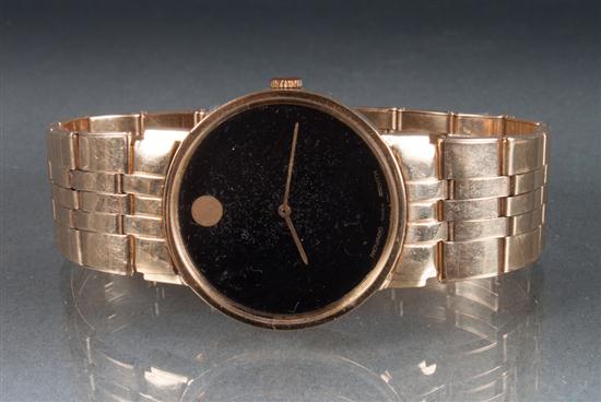 Movado 14k gold gentleman s wristwatch 13ad14