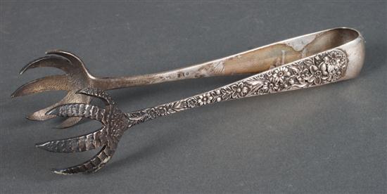 American sterling silver ice tongs