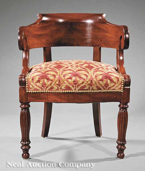 A Louis Philippe Carved Mahogany