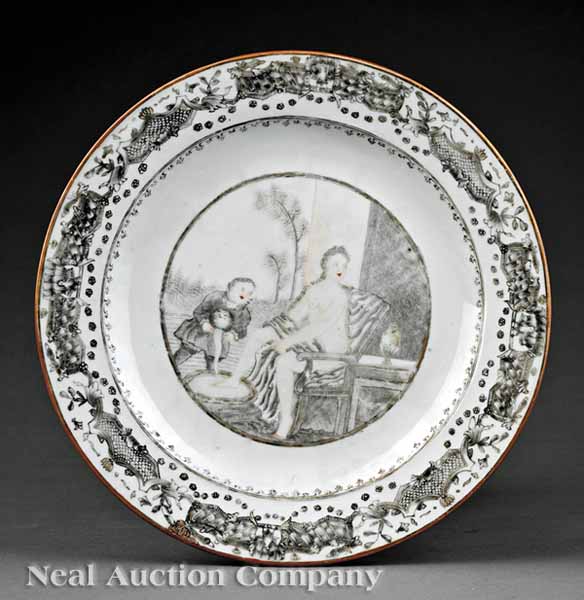 A Chinese Export Erotica Plate 13add3