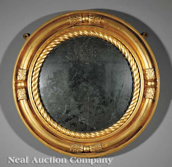 An English Carved and Gilded Convex 13ae14