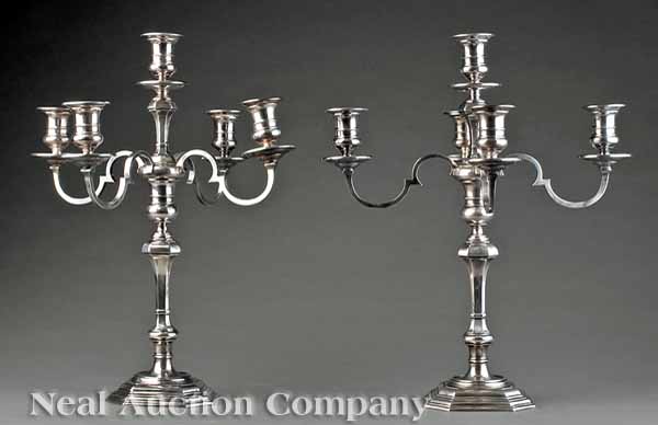 A Pair of Queen Anne Style Sterling 13ae44