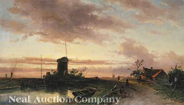 Charles Leickert (Dutch 19th c.) Cabin