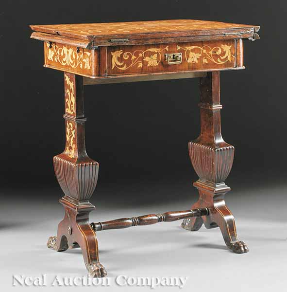 An Italian Marquetry and Walnut