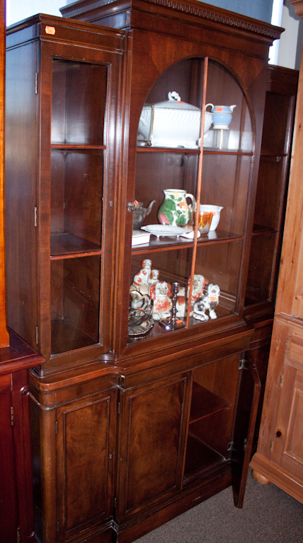 Georgian style mahogany china cupboard