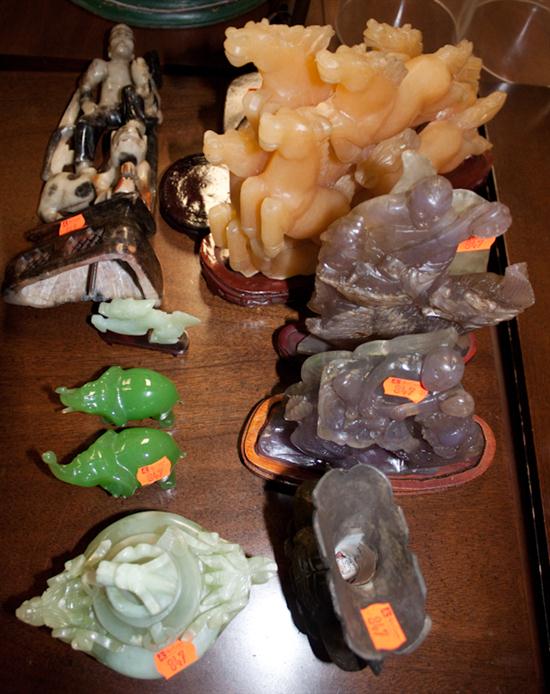 Assorted Chinese carved hardstone 138848