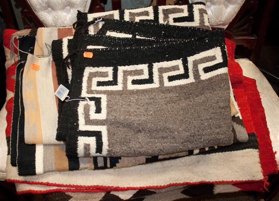 Four assorted native American woven