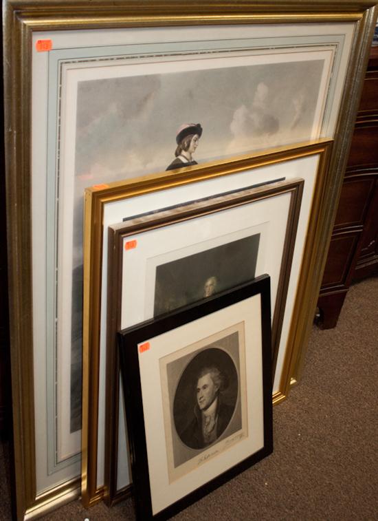 Four framed prints subjects include 13888a