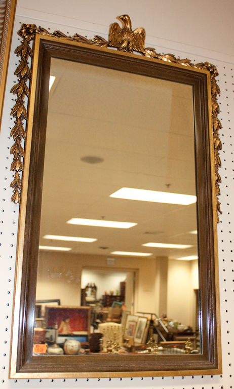 Federal style gilt and wood mirror 13888f