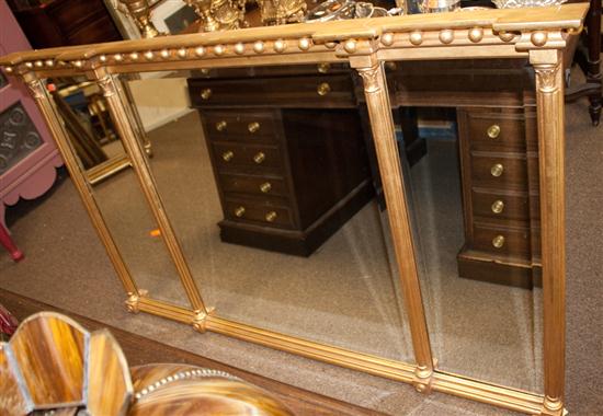 Classical style gilt three-section