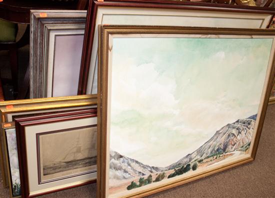 Eight assorted framed paintings 1388a0