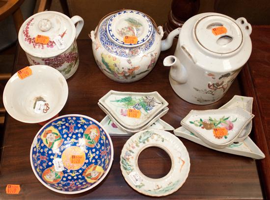 Assorted Chinese Famille Rose porcelain