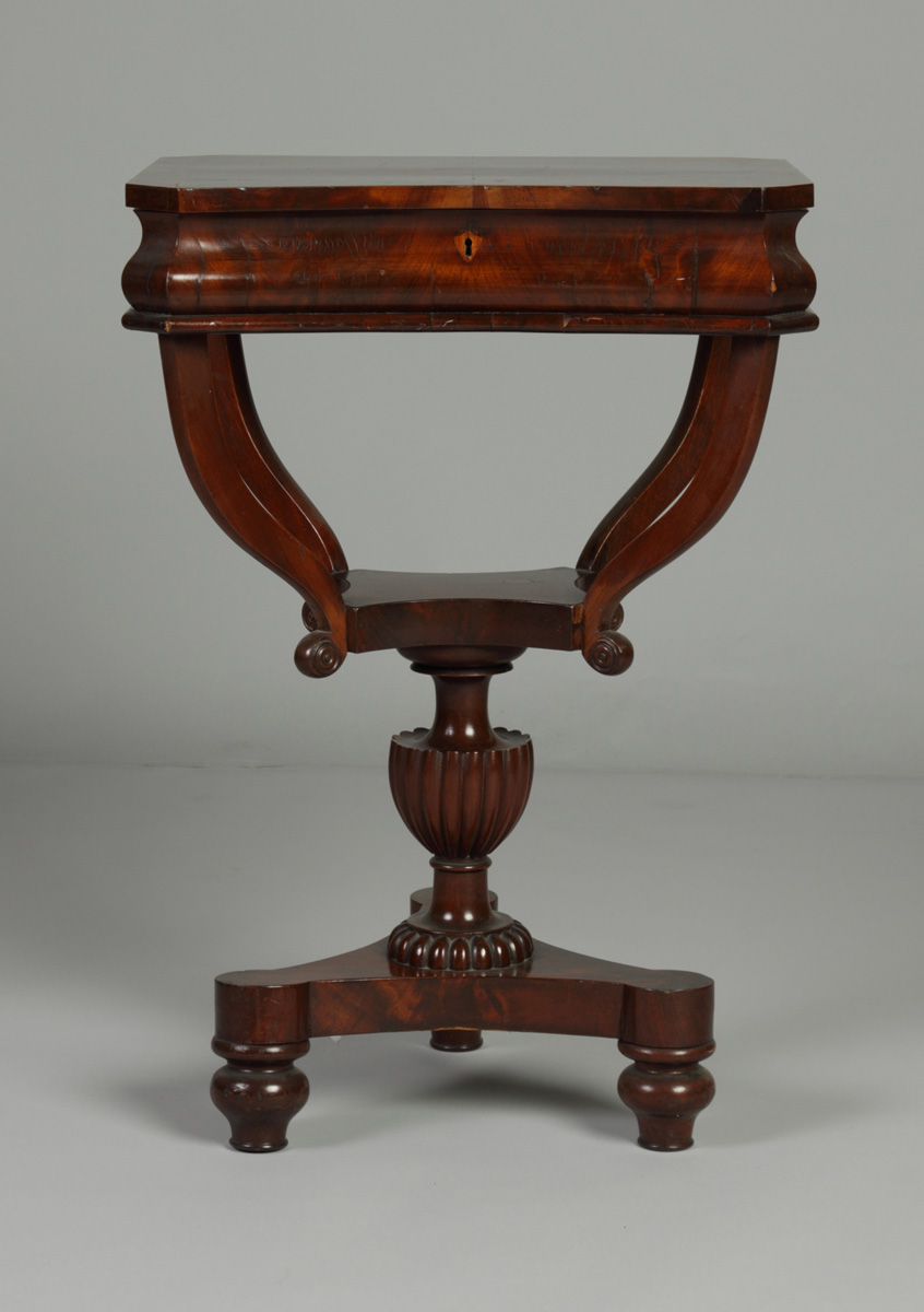 Early 19th Cent. Mahogany Sewing