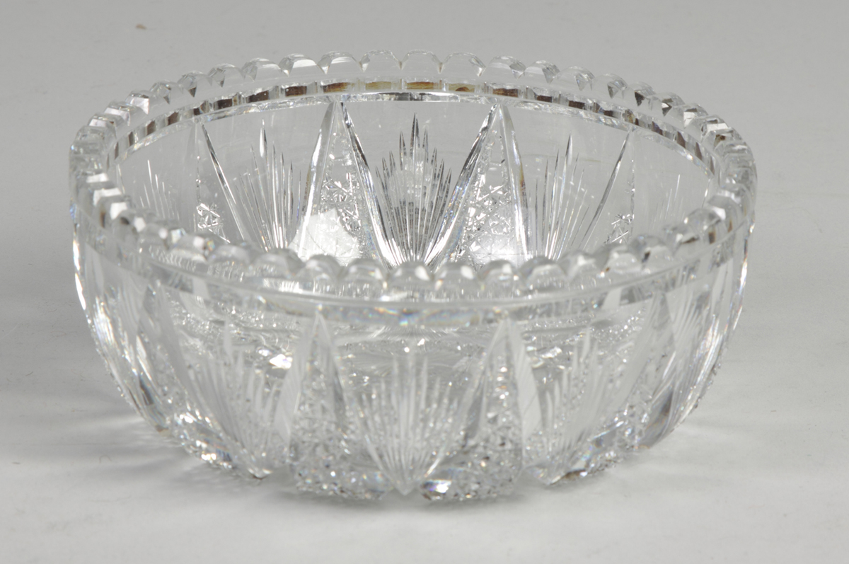 Sgn. Hawkes Cut Glass Bowl Excellent