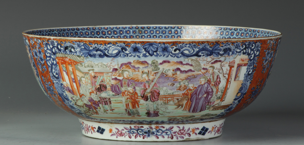 Fine Chinese Export Punch Bowl 138989
