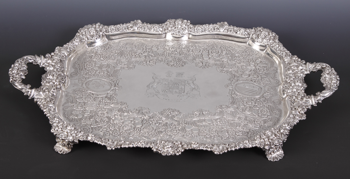 George III Sterling Tray 660. George