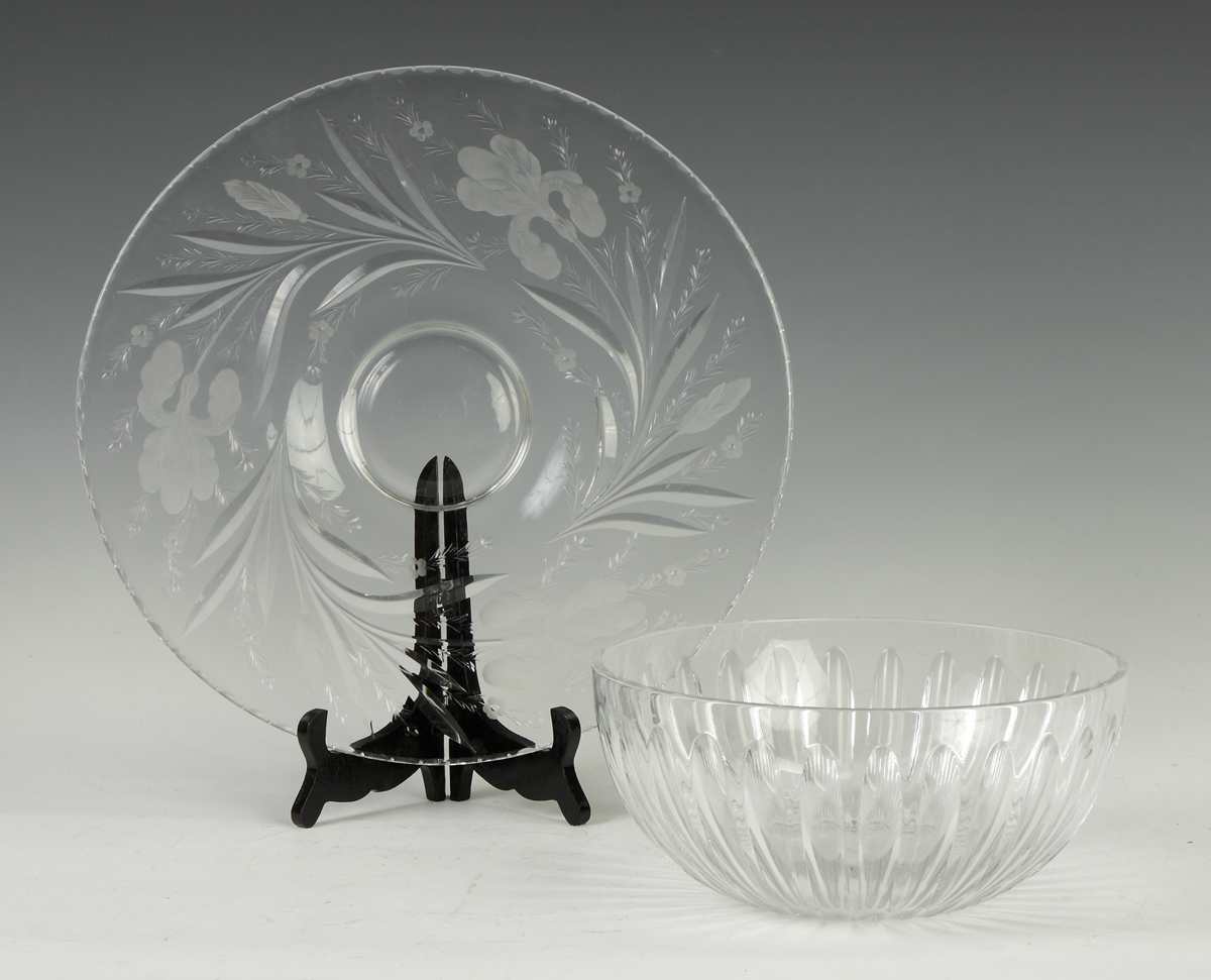 Sgn. Baccarat Cut Glass BowlCondition: