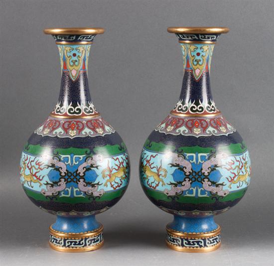 Pair of Chinese cloisonne enamel 138ab3