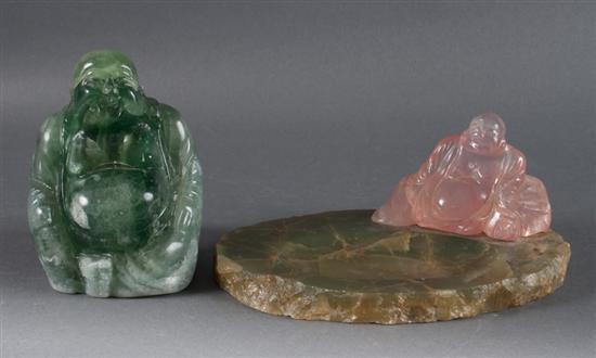 Chinese carved emerald quartz Buddha 138ae4