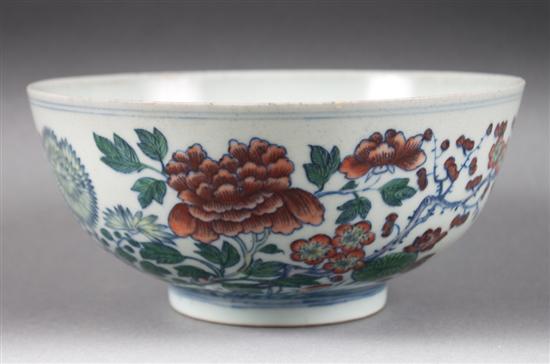 Chinese Wucai porcelain bowl 19th 138af2