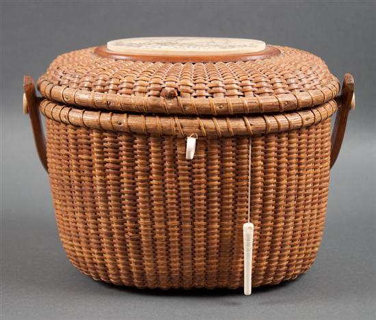 Farnum Nantucket style woven basket