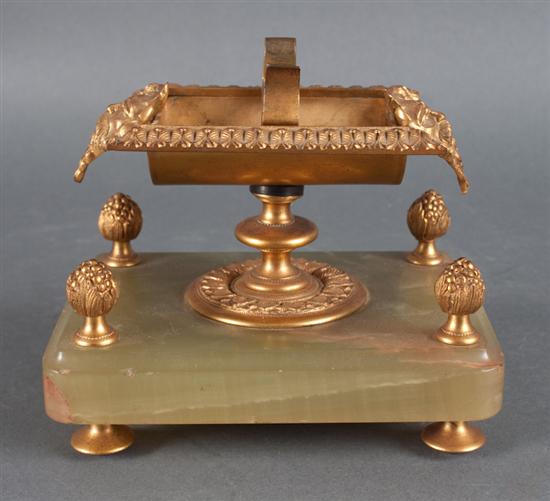 Continental gilt-metal and onyx