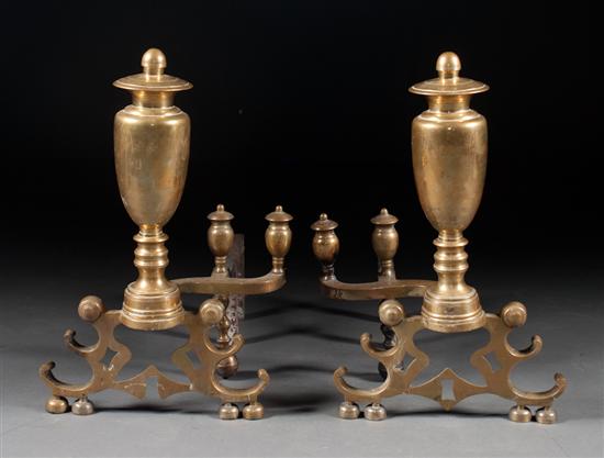 Pair of American Classical brass 138bd3