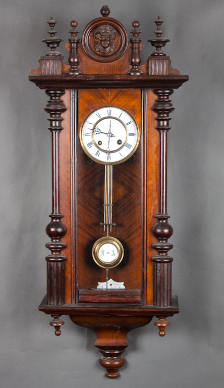 Austrian walnut regulator clock