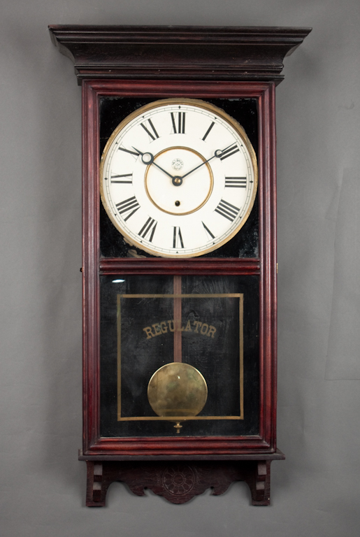 New Haven Clock Co mahogany and 138c0a