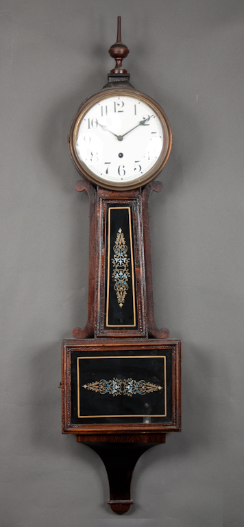 Waterbury Clock Co. mahogany banjo and