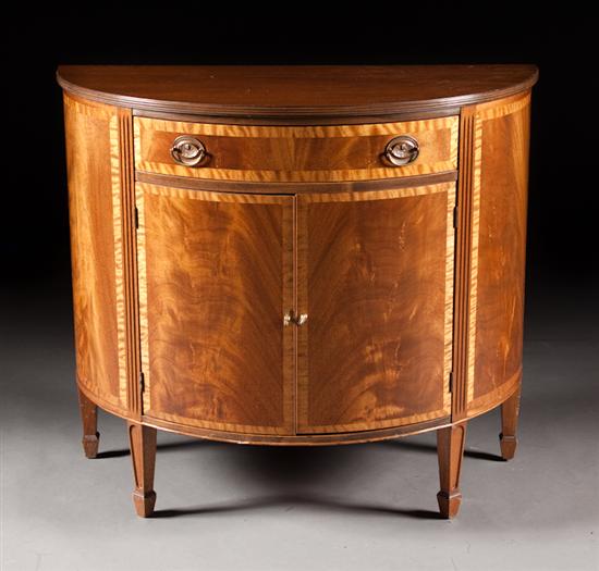 George III style banded mahogany