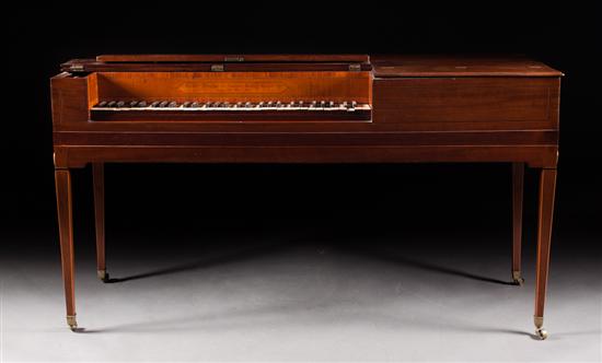 George III inlaid mahogany piano 138c5c