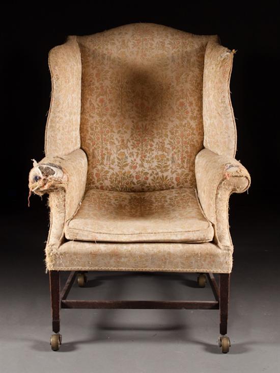 George IV style mahogany upholstered 138c86
