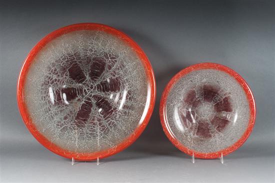 Two WMF Ikora glass bowls circa 138ca6