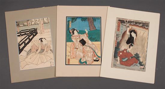 Three Japanese color woodcuts by 138d2e