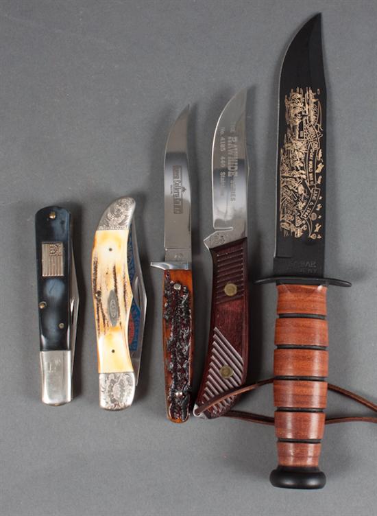 Three Queen Cutlery knives a Ka-Bar
