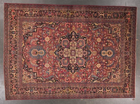 Semi antique Tabriz carpet Persia 138d9e