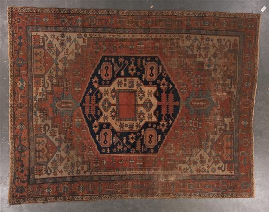 Antique Serapi carpet Persia circa 138da3