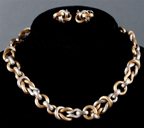 Italian 18K gold braided chain