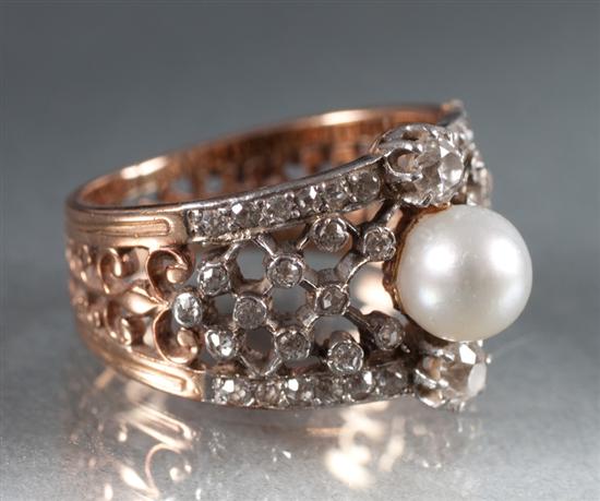 Edwardian gold diamond and pearl 138db7