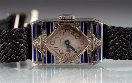 Elgin Art Deco white gold diamond 138dda