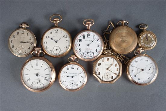 Group of gold-filled pocket watch