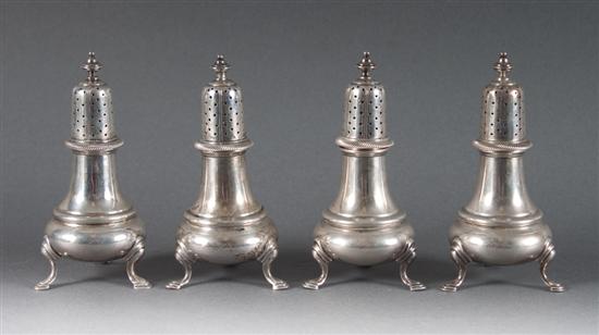 Four American Georgian style sterling