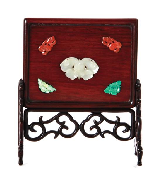 Chinese jade and stone inlaid rosewood 138e99