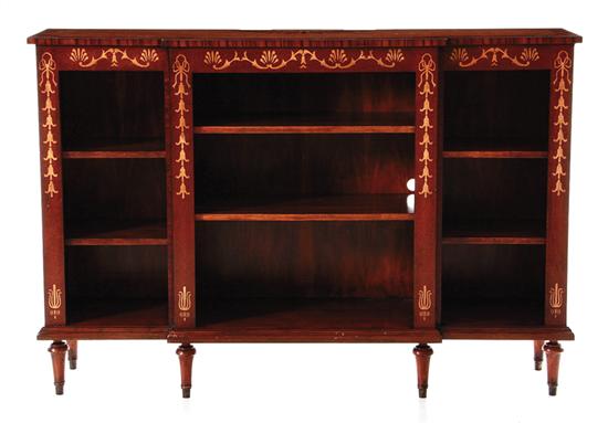 Inlaid satinwood and mahogany bookcase 138efa