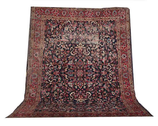 Semi antique Persian Tabriz carpet 138f3f